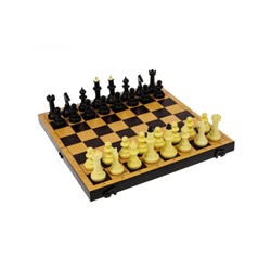 Шахматы и шашки с пластиковой доской 30х30см