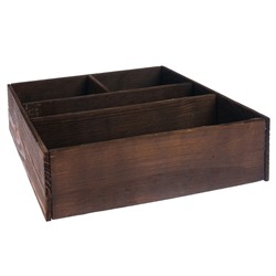 Ящик деревянный 30×34.5×10 см подарочный комодик, брашированный