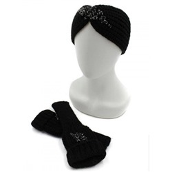 Комплект женский: повязка на голову и гловелетты (free size) арт. 783113