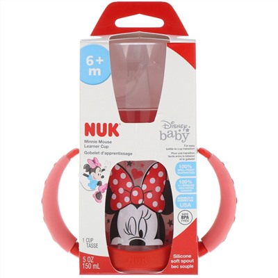 NUK, Disney Baby, поилочка Мини Маус от 6 + месяцев, 1 чашка, 5 унций (150 мл)