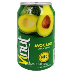 Безалкогольный сокосодержащий напиток со вкусом авокадо Vinut, Вьетнам, 330 мл