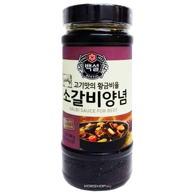 Корейский соус-маринад для говяжьих ребрышек Кальби Beksul, Корея 500 г,
