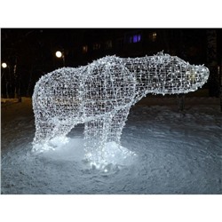 Светодиодная фигура «Медведица», 162 × 100 × 85 см, 70 Вт, 220 В