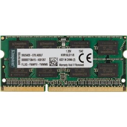 Память DDR3L 8Gb 1600MHz Kingston KVR16LS11/8 RTL PC3-12800 CL11 SO-DIMM 204-pin 1.35В