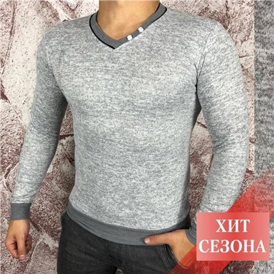 Пуловер мужской однотонный арт. 634063
