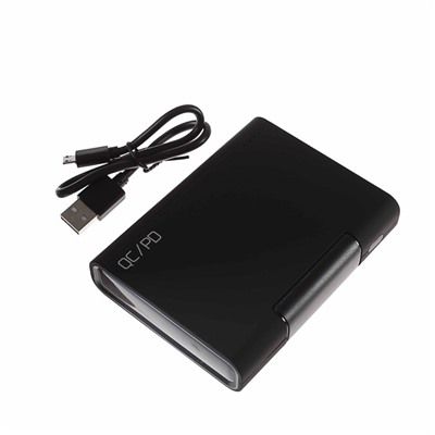 Внешний аккумулятор Qumo PowerAid 10400 QC/PD, 10400  мА-ч, 2 USB, черный
