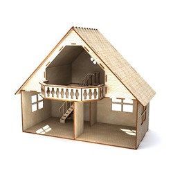 Кукольный домик с балконом