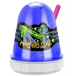 Monsters Slime  KiKi SL010 Светится в темноте Синий, 130г