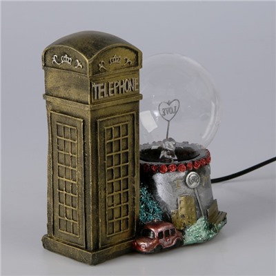 Плазменный шар полистоун "Лондонская телефонная будка" 19,5х15х16 см