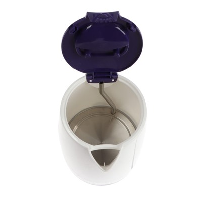 Чайник электрический GELBERK GL-463, пластик, 1.7 л, 2200 Вт, бело-фиолетовый