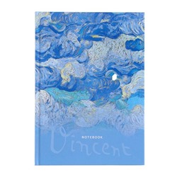 Записная книжка А5, 64 листов Vincent, твёрдая обложка, матовая ламинация, выборочный лак
