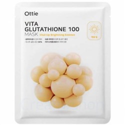 Ottie Тканевая маска с глутатионом Vita Glutathione 100 Mask(23 гр)