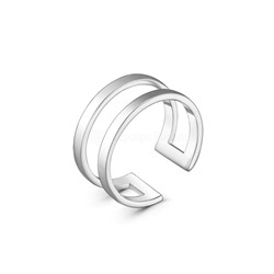Кольцо на фалангу (разъёмное) из родированного серебра 04-401-0006