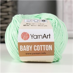 Пряжа "Baby cotton" 50% акрил 50% хлопок 165м/50гр (435 весна)