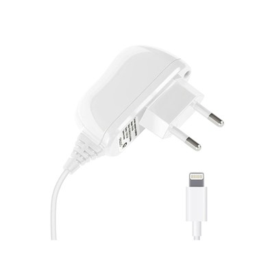 Зарядное устройство  Deppa (23140) Apple 8-pin iPhone 5/6, 1000 mA, белый
