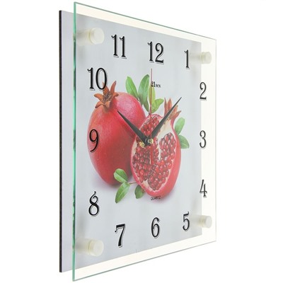 Часы настенные, серия: Кухня, "Гранат", 25х25 см, микс