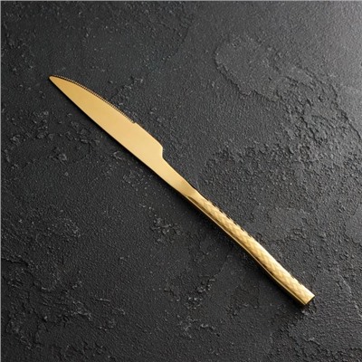 Нож столовый Magistro Kolos, h=22 см, цвет золотой