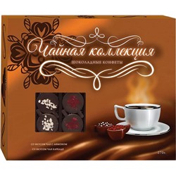 Шоколадные конфеты "Чайная коллекция" со вкусом лимонного чая/чая каркаде (РУЧНАЯ РАБОТА) 270г*10шт  арт. 818804