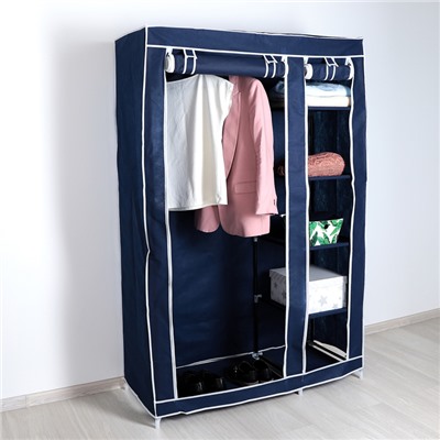 Шкаф для одежды, 108×43×172 см, цвет синий