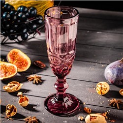 Бокал для шампанского Magistro «Ла-Манш», 160 мл, цвет розовый
