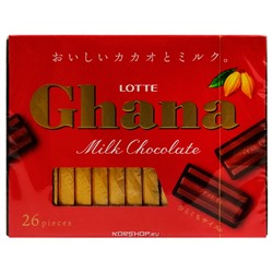 Молочный шоколад Экселлент Ghana Lotte, Япония, 119,6 г