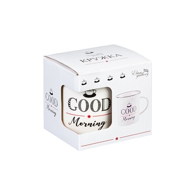 Кружка 310 мл 10,7*7,5*9 см "GOOD MORNING" NEW BONE CHINA