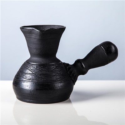 Турка для кофе"Чёрная керамика"