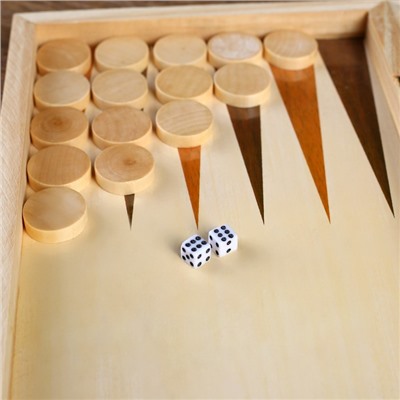 Настольная игра 3 в 1 "Падук": нарды, шахматы, шашки, 34 х 34 см