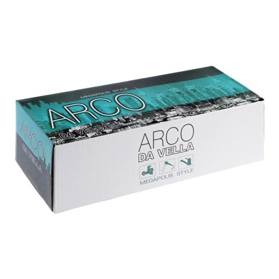 Смеситель для ванны ARCO А2507, двухвентильный, длинный излив, хром