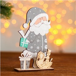 Новогодний настольный декор «Дед Мороз с подарками» 3.5×9.5×16 см