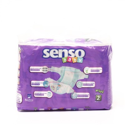 Подгузники «Senso baby» Mini (3-6 кг), 26 шт