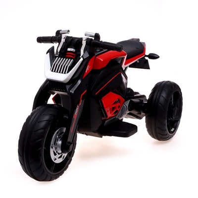 Электромотоцикл М1200, EVA колеса, кожаное сидение, 2 мотора, цвет красный