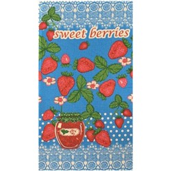 Полотенце вафельное SWEET BERRIES - клубника в ассортименте р-р 35х60