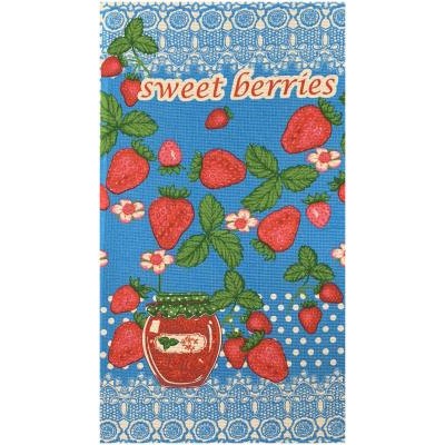 Полотенце вафельное SWEET BERRIES - клубника в ассортименте р-р 35х60