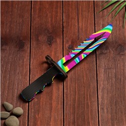 Сувенир деревянный «Штык нож», радужное лезвие