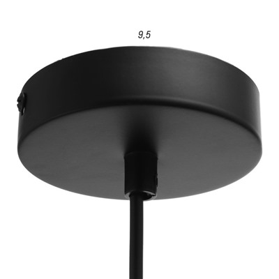 Светильник 2283/1 LED черно-золотой 38х38х21-121 см