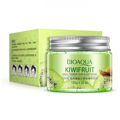 Bioaqua Kiwifruit Snail Tender Skin Sleep Mask Ночная маска с киви, 120 гр