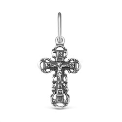 Крест из чернёного серебра - 2,5 см