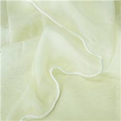 Ткань на отрез Вуаль 295 см с утяжелителемTRL15-2 цвет молочный