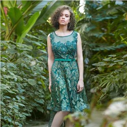 Платье женское MINAKU, цвет зелёный, размер 42