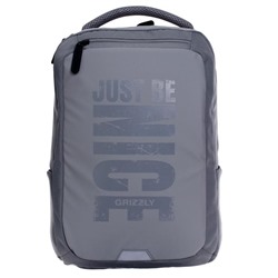 Рюкзак молодежный, Grizzly RU-134, 41.5x29x18 см, эргономичная спинка, отделение для ноутбука, серый