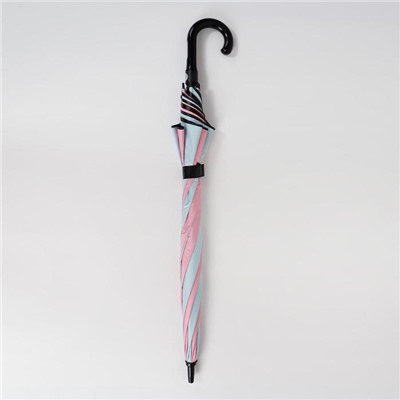 Зонт - трость полуавтоматический, ветроустойчивый, 8 спиц, R = 60 см, цвет МИКС