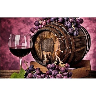 Картина по номерам 40х50 - Красное вино и виноград