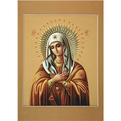 Вышивка крестиком 40х50 - Икона Божьей Матери «Умиление»