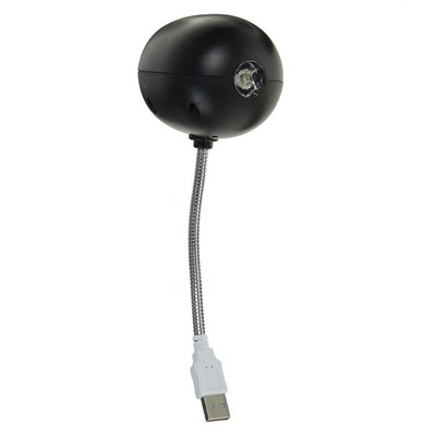 Светильник-дисколампа от USB, 5 Вт, l - 19 см,  d - 6 см  черный