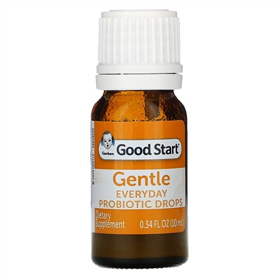 Gerber, Good Start, Gentle, детские ежедневные пробиотические капли, для младенцев с рождения, 10 мл (0,34 жидк. унции)