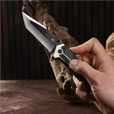 Нож складной полуавтоматический, со стропорезом 22,5см, клинок 9,3см
