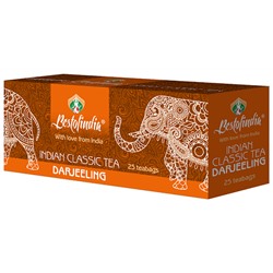 Чай чёрный пакетированный Darjeeling Indian Classic Tea Bestofindia 25 пак. по 2 гр.