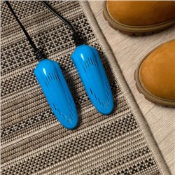 Сушилка для обуви Luazon LSO-08, 11 см, детская, 12 Вт, индикатор, синяя