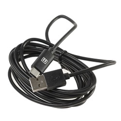 Кабель MEDIAGADGET, Type-C - USB, 2.4 А, 2 м, черный